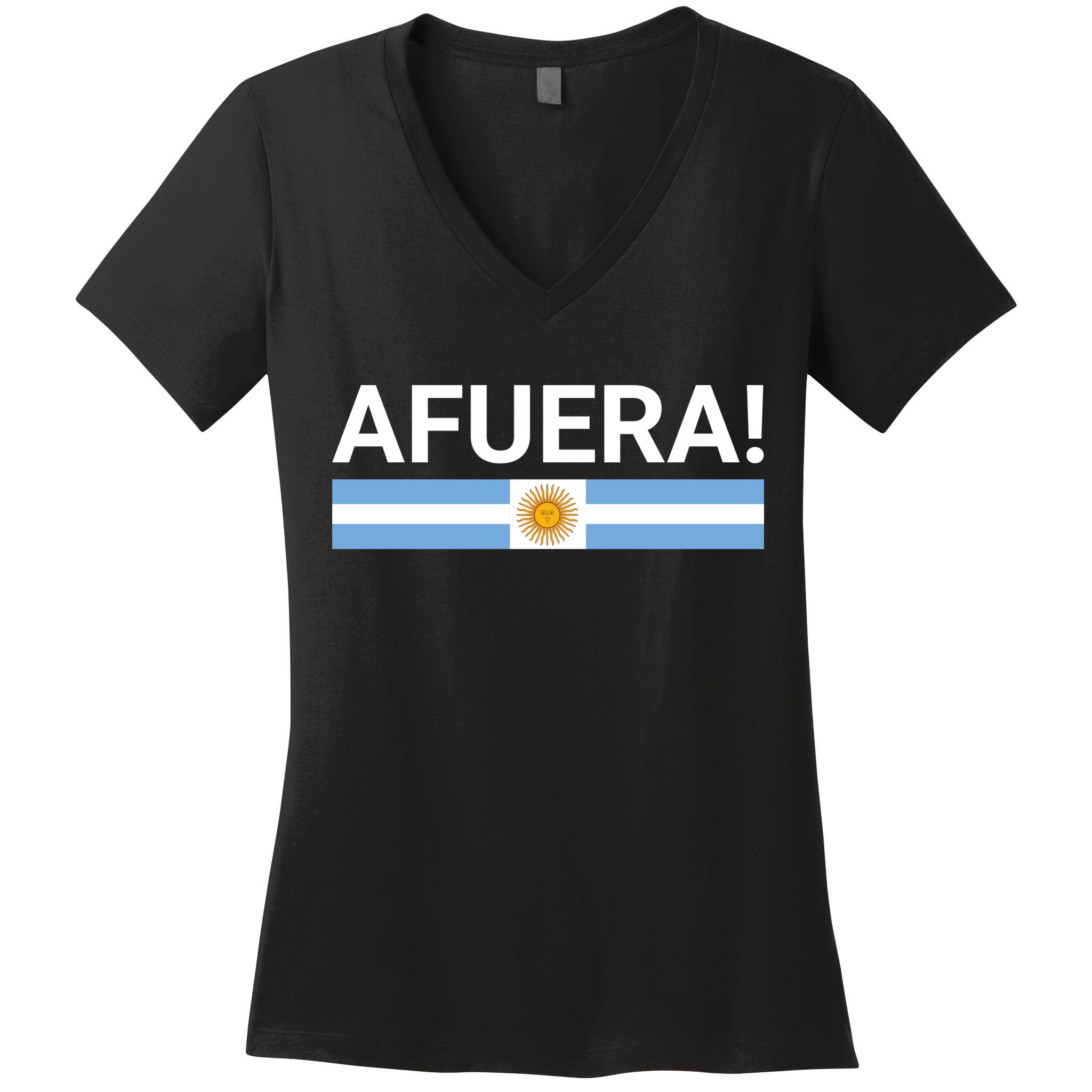 Afuera! President Javier Milei Women's V-Neck T-Shirt