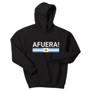 Afuera! President Javier Milei Kids Hoodie