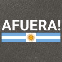 Afuera! President Javier Milei Cotton Canvas Backpack