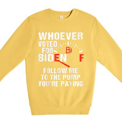 Anti President Joe Biden Owes Republican Gas Money Premium Crewneck Sweatshirt