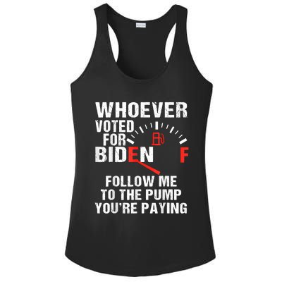 Anti President Joe Biden Owes Republican Gas Money Ladies PosiCharge Competitor Racerback Tank