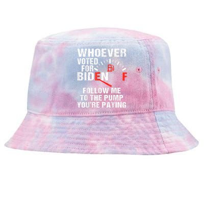 Anti President Joe Biden Owes Republican Gas Money Tie-Dyed Bucket Hat