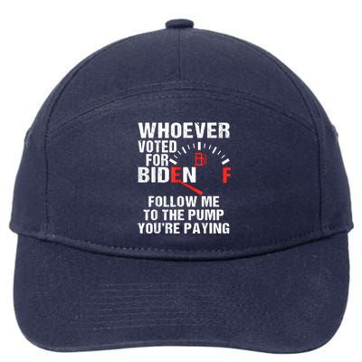 Anti President Joe Biden Owes Republican Gas Money 7-Panel Snapback Hat