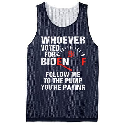 Anti President Joe Biden Owes Republican Gas Money Mesh Reversible Basketball Jersey Tank