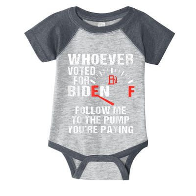 Anti President Joe Biden Owes Republican Gas Money Infant Baby Jersey Bodysuit