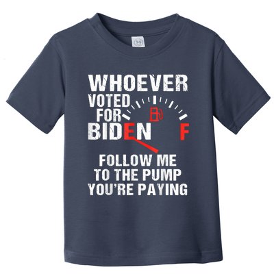 Anti President Joe Biden Owes Republican Gas Money Toddler T-Shirt