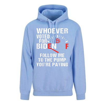 Anti President Joe Biden Owes Republican Gas Money Unisex Surf Hoodie