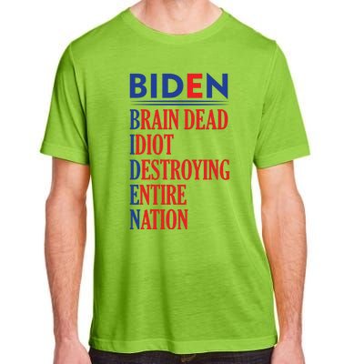 Anti President Joe Biden Idiot Funny Democratic Republican T Adult ChromaSoft Performance T-Shirt