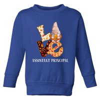 Assistant Principal Love Autumn Fall Gnome For Teachers Great Gift Toddler Sweatshirt