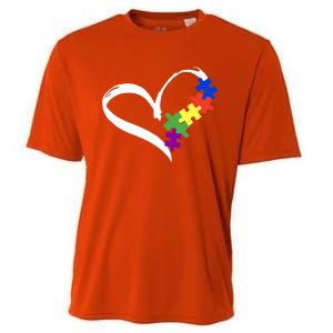 Autism Puzzle Love Autism Awareness Graphic Cool Gift Cooling Performance Crew T-Shirt