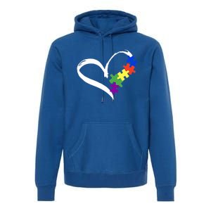 Autism Puzzle Love Autism Awareness Graphic Cool Gift Premium Hoodie