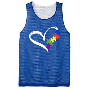 Autism Puzzle Love Autism Awareness Graphic Cool Gift Mesh Reversible Basketball Jersey Tank