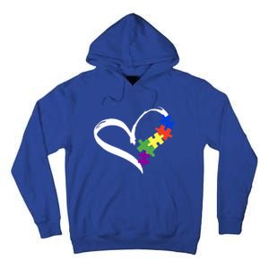 Autism Puzzle Love Autism Awareness Graphic Cool Gift Tall Hoodie