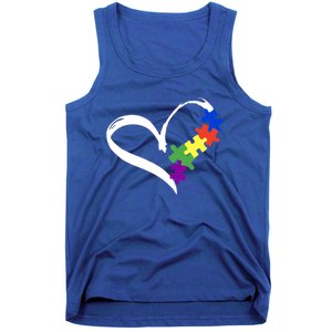 Autism Puzzle Love Autism Awareness Graphic Cool Gift Tank Top