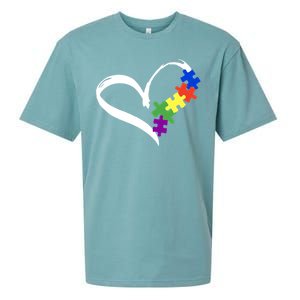 Autism Puzzle Love Autism Awareness Graphic Cool Gift Sueded Cloud Jersey T-Shirt