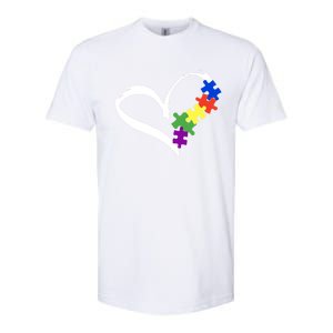 Autism Puzzle Love Autism Awareness Graphic Cool Gift Softstyle CVC T-Shirt