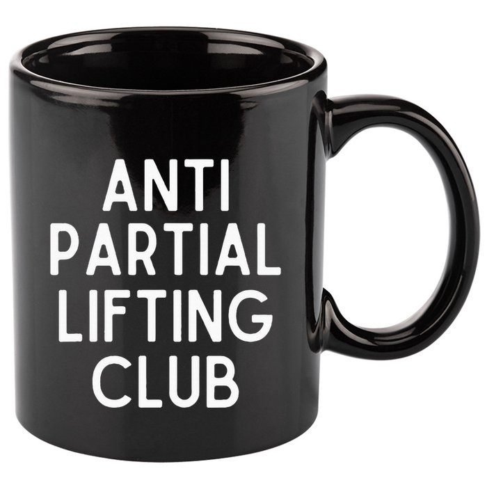 Anti Partial Lifting Club Gym Fitness Powerlifting 11oz C Handle Ceramic Mug