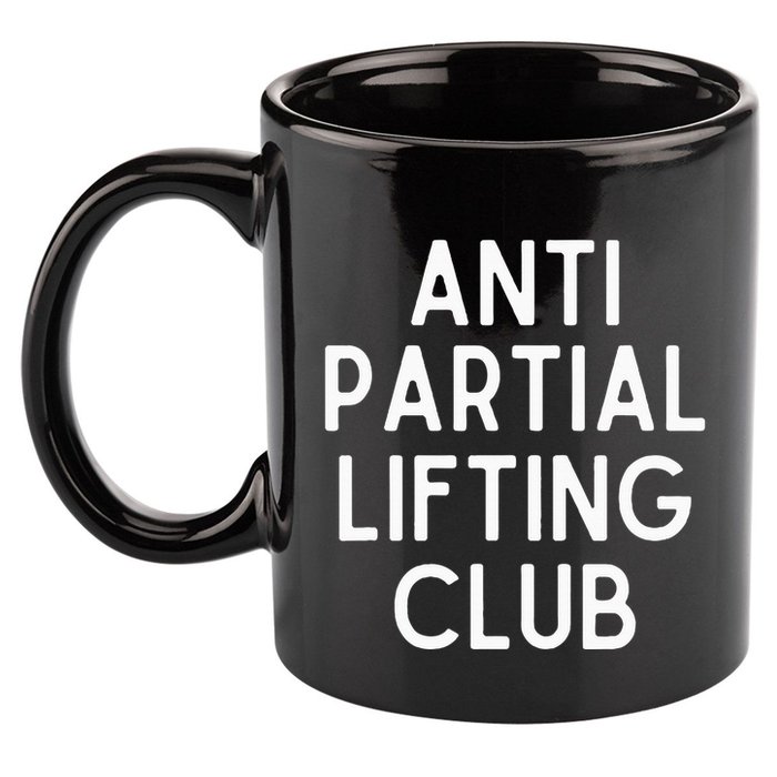 Anti Partial Lifting Club Gym Fitness Powerlifting 11oz C Handle Ceramic Mug