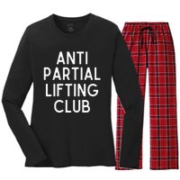 Anti Partial Lifting Club Gym Fitness Powerlifting Women's Long Sleeve Flannel Pajama Set 