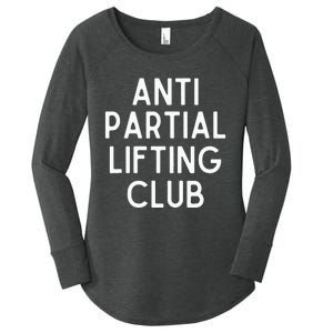 Anti Partial Lifting Club Gym Fitness Powerlifting Women's Perfect Tri Tunic Long Sleeve Shirt