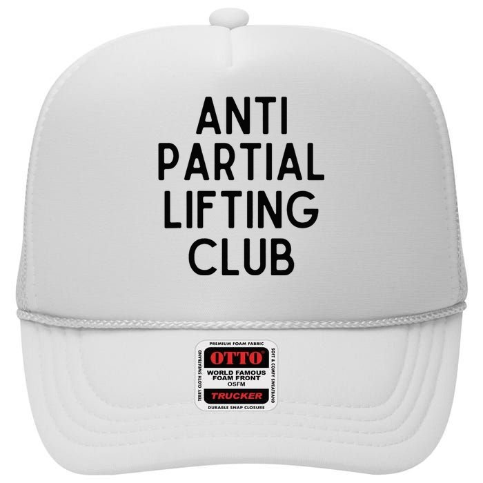 Anti Partial Lifting Club Gym Fitness Powerlifting High Crown Mesh Back Trucker Hat