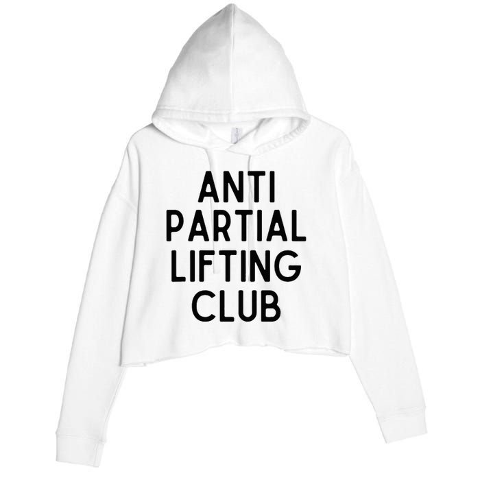 Anti Partial Lifting Club Gym Fitness Powerlifting Crop Fleece Hoodie