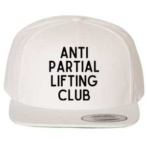 Anti Partial Lifting Club Gym Fitness Powerlifting Wool Snapback Cap