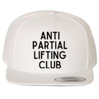 Anti Partial Lifting Club Gym Fitness Powerlifting Wool Snapback Cap