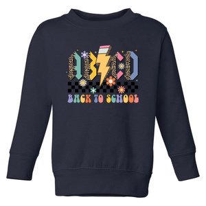 ABCD Pencil Leopard Teacher Student Back To School Toddler Sweatshirt