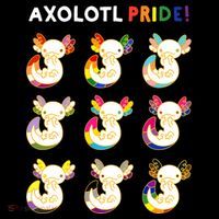 Axolotl Pride LGBT Kawaii Axolotls Rainbow Gay Pride Month Sweatshirt