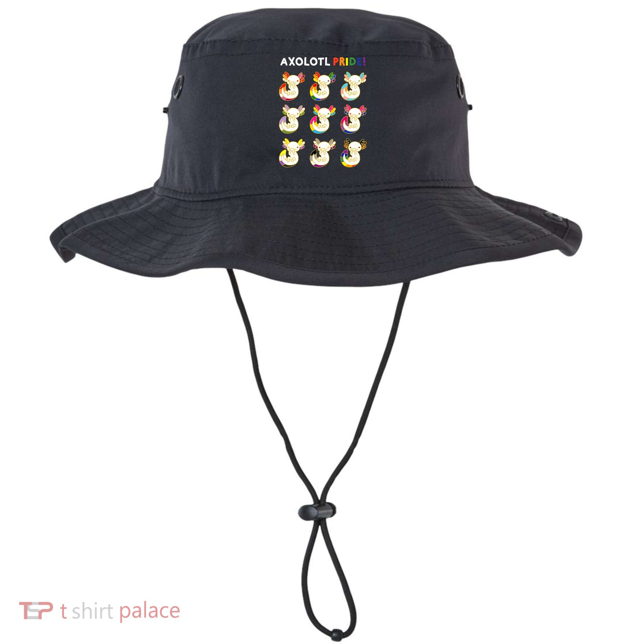 Axolotl Pride LGBT Kawaii Axolotls Rainbow Gay Pride Month Bucket Hat