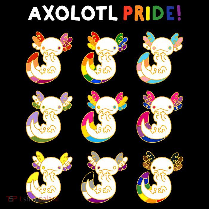 Axolotl Pride LGBT Kawaii Axolotls Rainbow Gay Pride Month Drawstring Bag