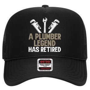 A Plumber Legend has retired Plumber High Crown Mesh Back Trucker Hat