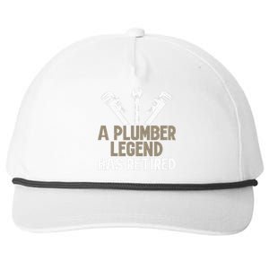 A Plumber Legend has retired Plumber Snapback Five-Panel Rope Hat