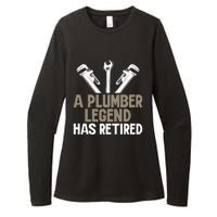 A Plumber Legend has retired Plumber Womens CVC Long Sleeve Shirt