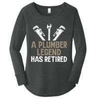 A Plumber Legend has retired Plumber Women's Perfect Tri Tunic Long Sleeve Shirt