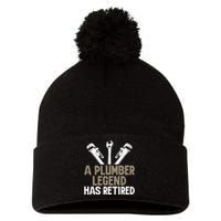 A Plumber Legend has retired Plumber Pom Pom 12in Knit Beanie