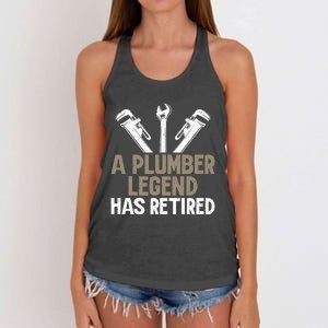 A Plumber Legend has retired Plumber Women's Knotted Racerback Tank