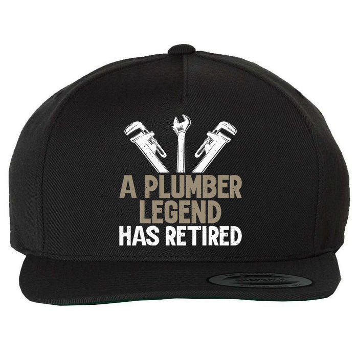 A Plumber Legend has retired Plumber Wool Snapback Cap