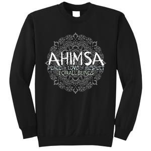 Ahimsa Peace Love Respect Vegan Sweatshirt