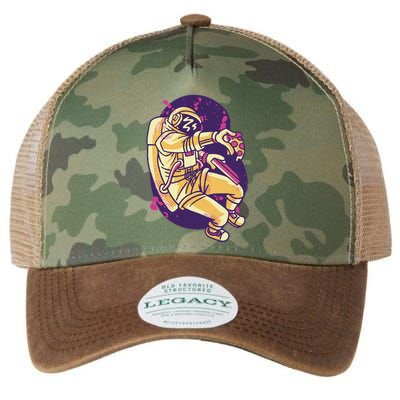 Astronaut Pizza Lover Legacy Tie Dye Trucker Hat