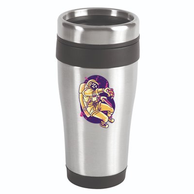 Astronaut Pizza Lover 16oz Travel Tumbler
