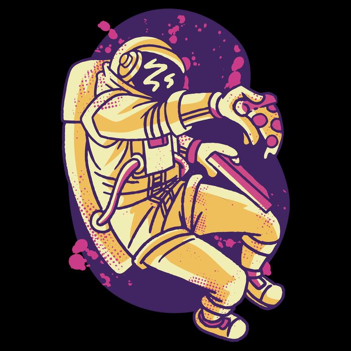 Astronaut Pizza Lover Tall Sweatshirt