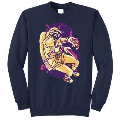 Astronaut Pizza Lover Tall Sweatshirt