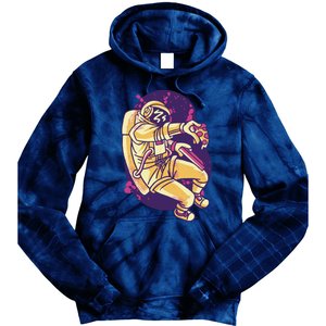 Astronaut Pizza Lover Tie Dye Hoodie