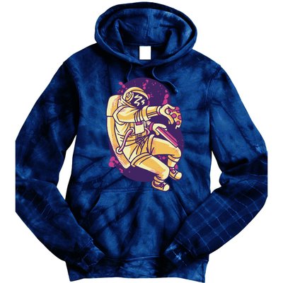 Astronaut Pizza Lover Tie Dye Hoodie