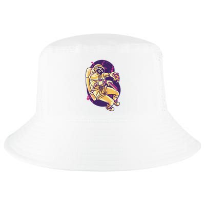Astronaut Pizza Lover Cool Comfort Performance Bucket Hat