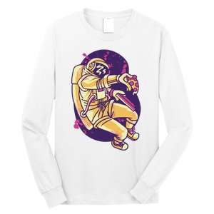 Astronaut Pizza Lover Long Sleeve Shirt