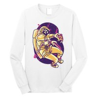 Astronaut Pizza Lover Long Sleeve Shirt