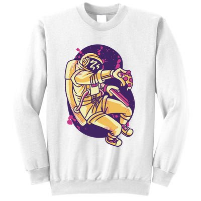 Astronaut Pizza Lover Sweatshirt